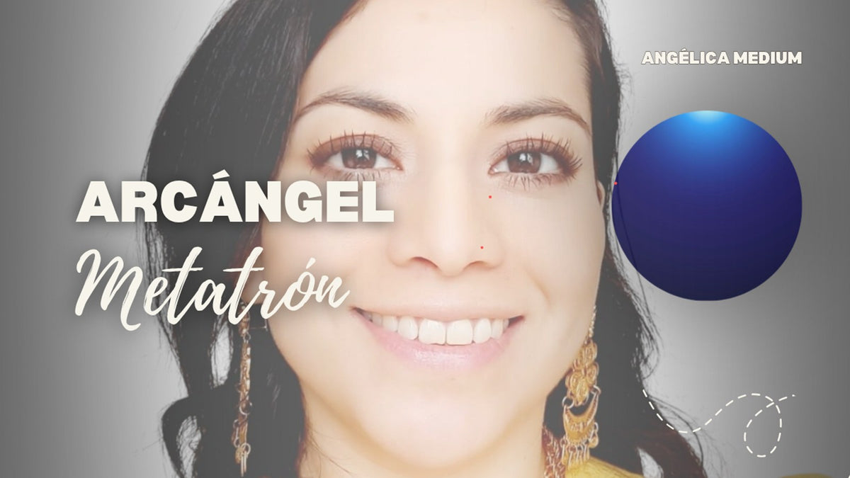 Miniatura del video sobre el Arcángel Metatrón, con Angélica Medium y una esfera azul