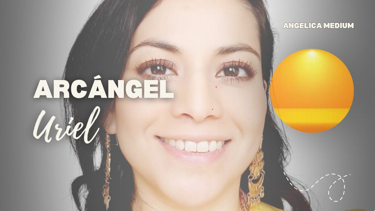 Miniatura del video sobre el Arcángel Uriel, con Angélica Medium y un sol dorado