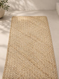 Petate de yute 100% natural tejido a mano, extendido sobre el suelo