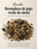 Portada de la receta digital de Reemplazo de jugo verde de otoño: mezcla de hierbas secas y frutos